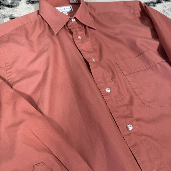Vintage Yves Saint Laurent Faded Red Button Up Shirt - Picture 3 of 6